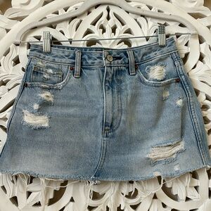 Abercrombie & Fitch Zoe Natural Rise Vintage A-line Skirt